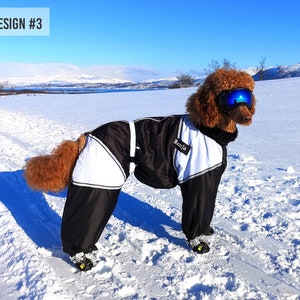 CUSTOM FIT Dog Winter Clothes Made Snowsuit Winter Full Body Jacket Coat Warm Large Breed Dog with Attached Boots (optional)