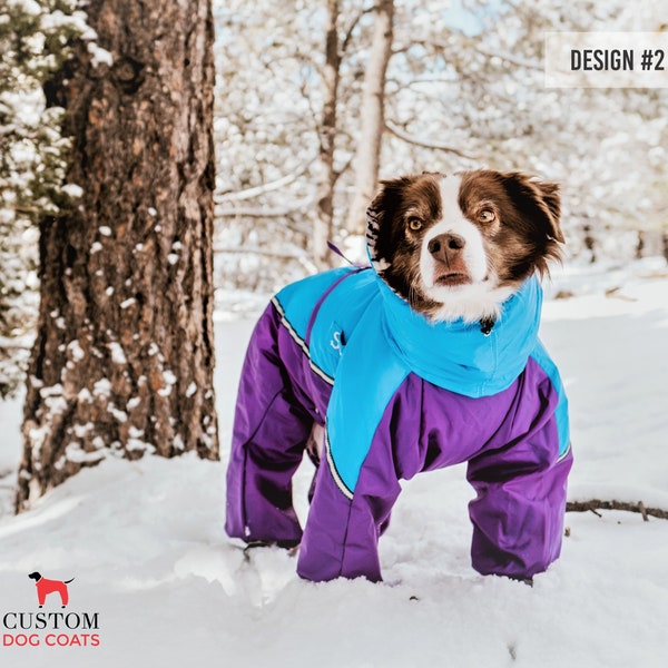 Dog Snowsuit With Boots Etsy