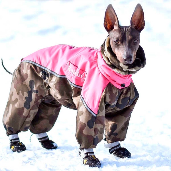 Dog Snowsuit With Boots Etsy