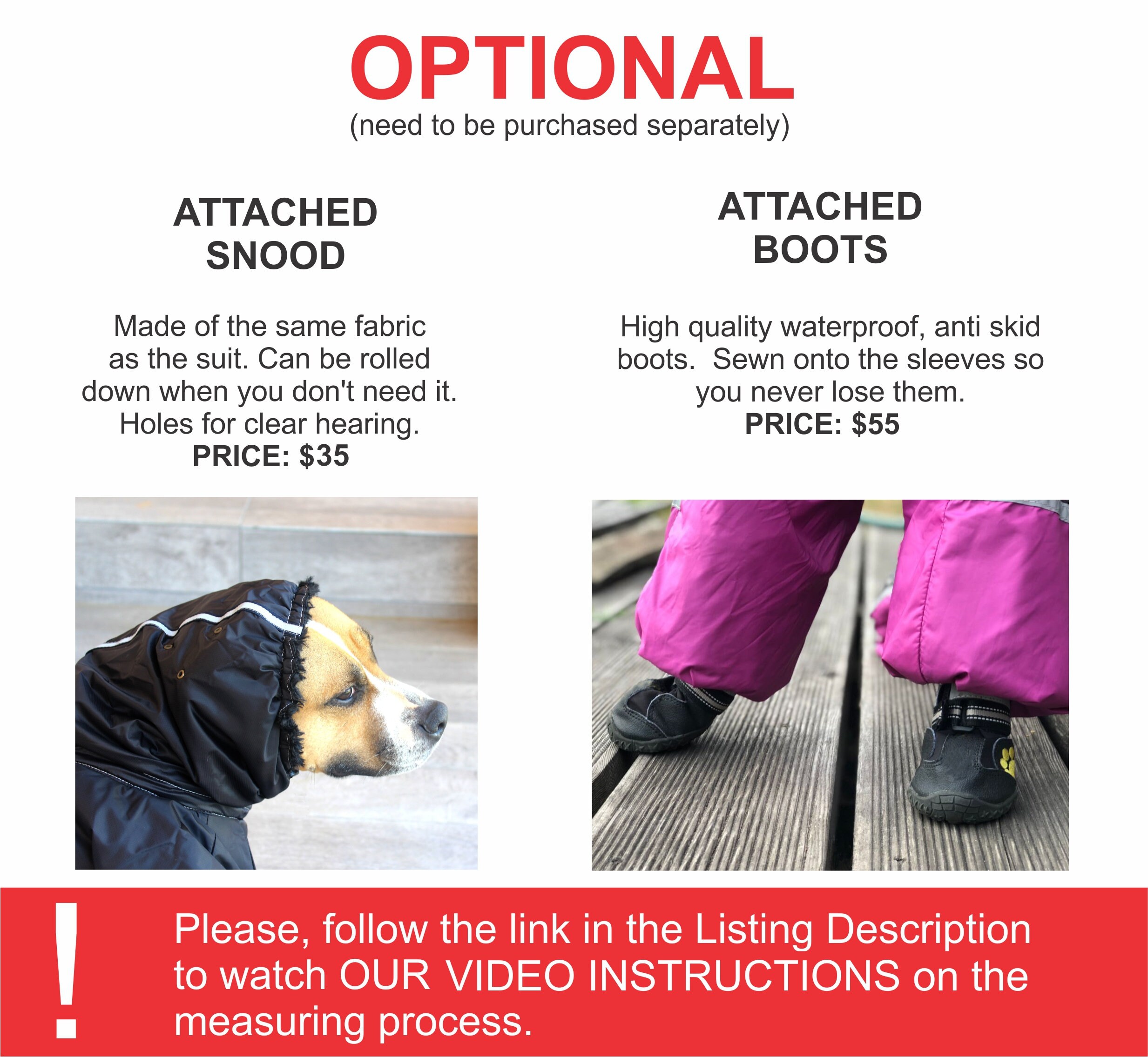 CUSTOM FIT Dog Raincoat Large Breed Dog Full Body Suit Dog Etsy