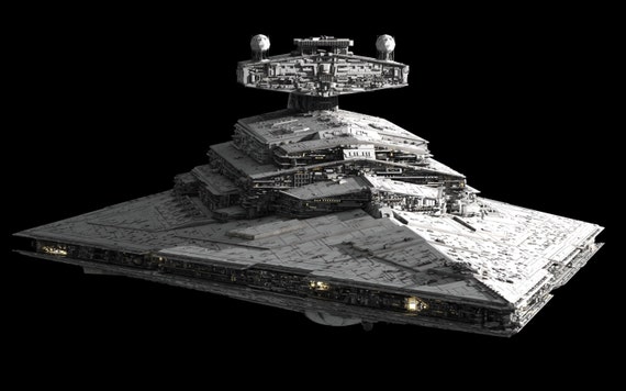 Huge STAR WARS IMPERIAL Star Destroyer Model Kit W Detailed - Etsy