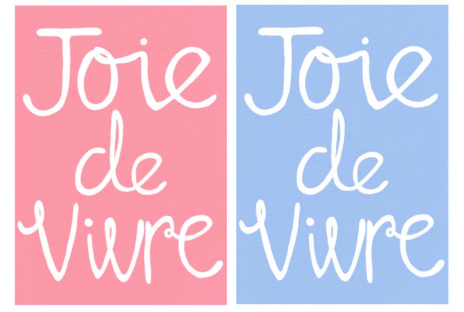 Joie De Vivre, French Print, French Saying, Hand Drawn, Inspirational