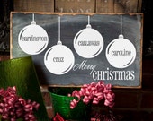 Items similar to Merry Christmas CUSTOM Wood Sign on Etsy