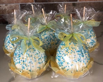 Baby Shower Caramel Apples