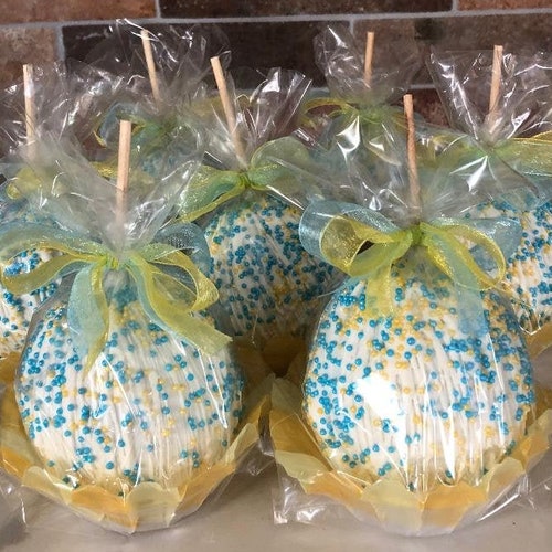 Baby Shower Caramel Apples Etsy