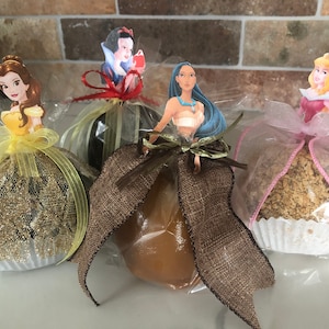 Princess Themed Caramel Apple