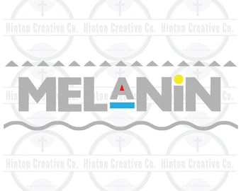 Melanin Cut File Print File SVG Circuit Silhouette Brother Image Custom Unique Design