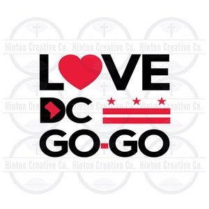 Love DC Go-Go Cut File Print File SVG Circuit Silhouette Brother Image Custom Unique Design