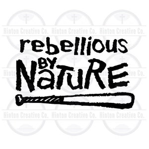 Rebellious by Nature Digital Cut Archivo de impresión de archivos SVG Circuit Silhouette Brother imagen diseño único