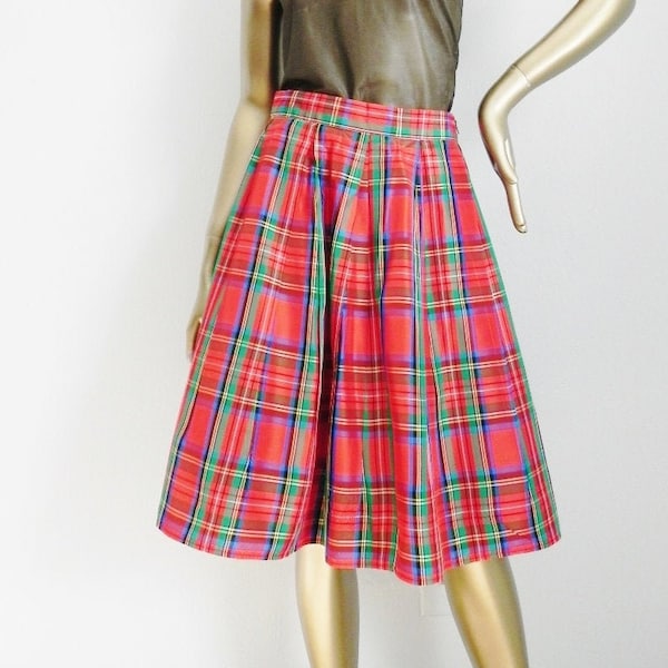 Plaid Full Skirt - Etsy