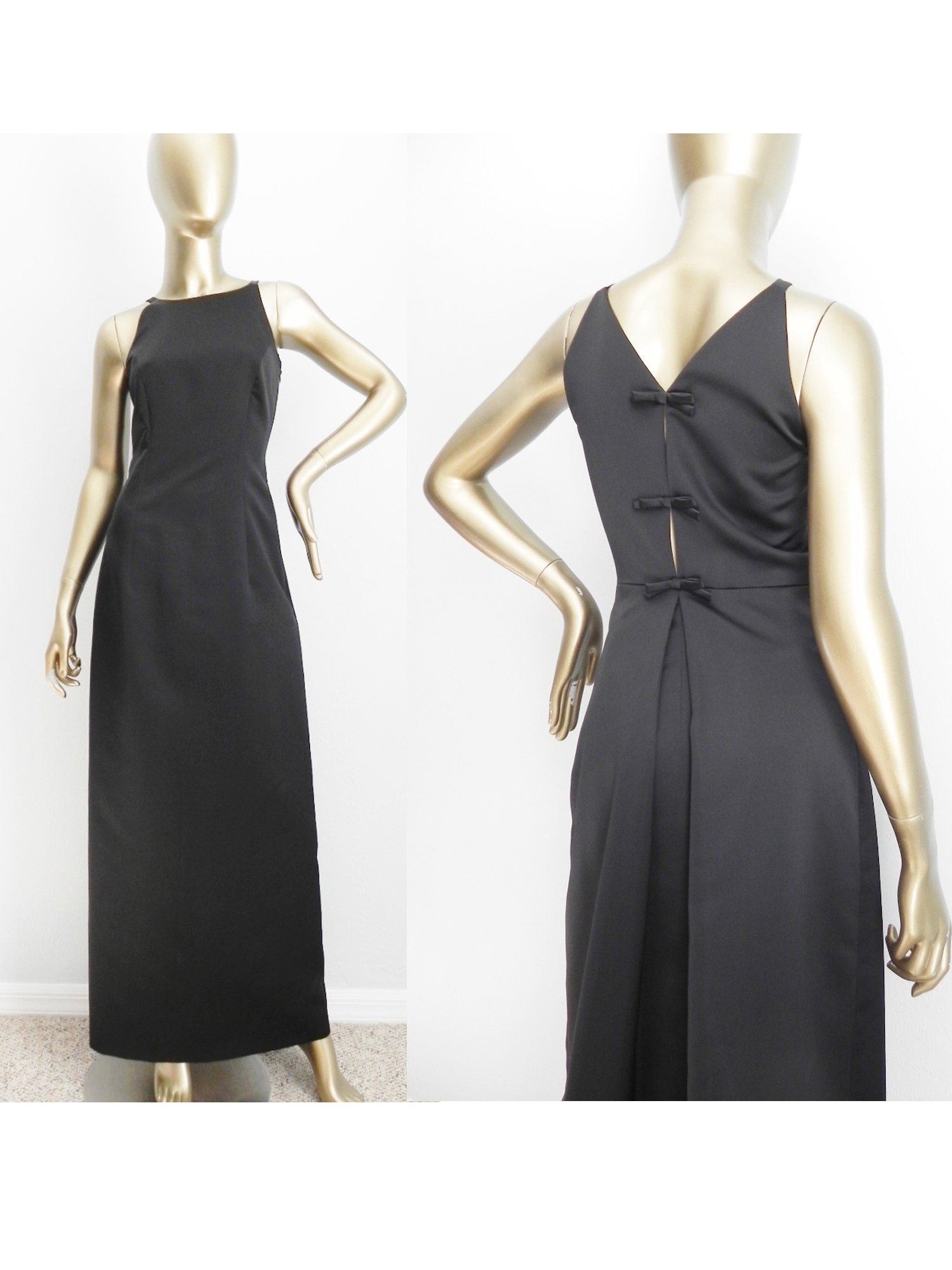 black column gown