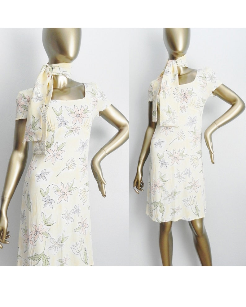 pastel yellow babydoll dress