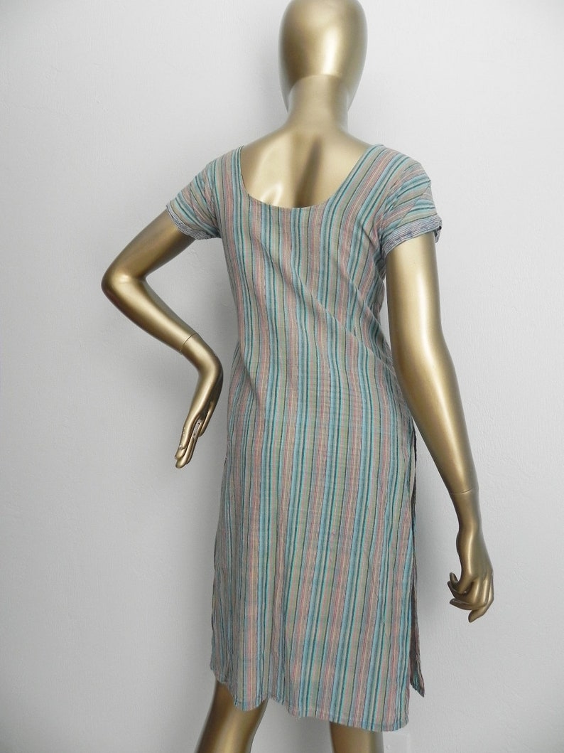 striped down ~ cotton top or sleep tunic