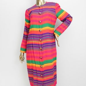 rainbow shirt dress