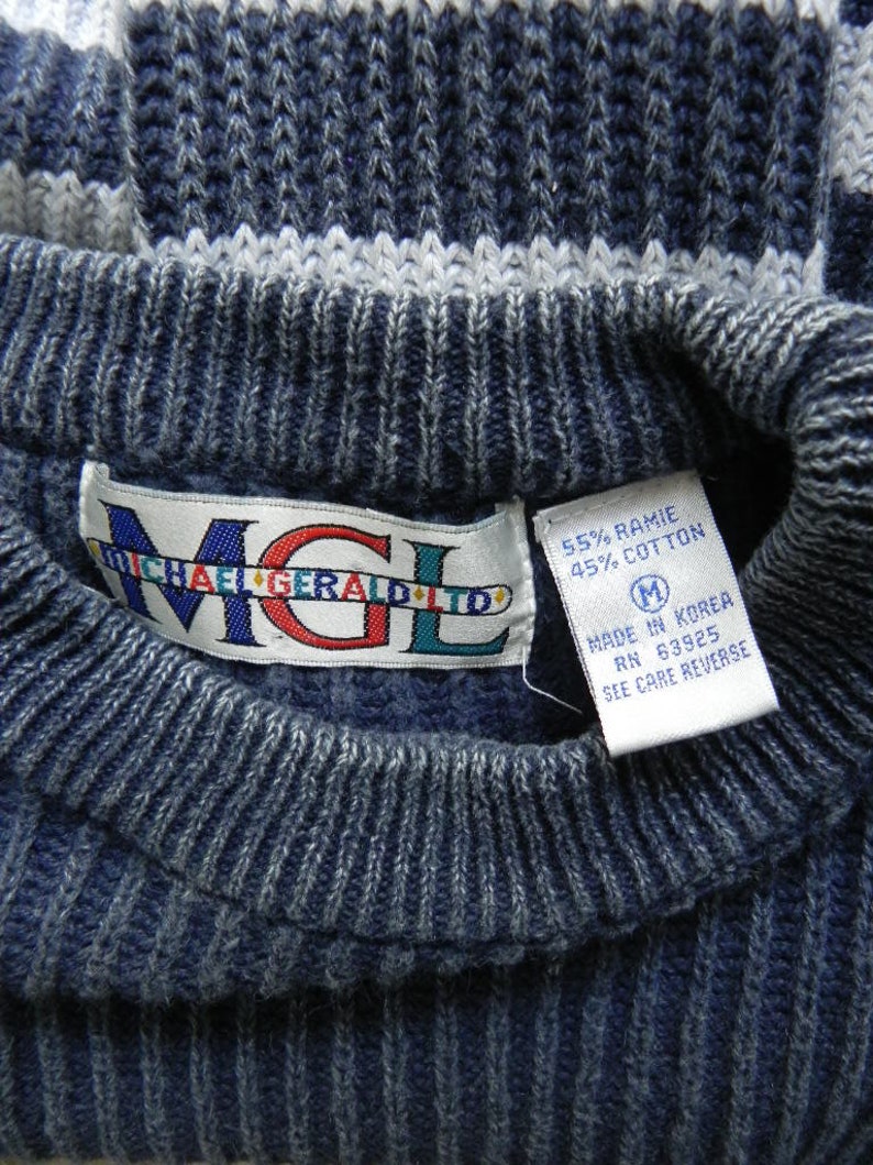 baggy lady ~ blue /& white striped sweater