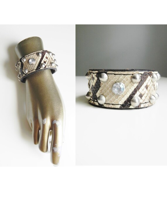 unique gift for movie geeks Cinema movie fan unisex cuff bracelet totally handmade by genuine leather Contemporary