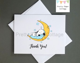 Snoopy Moon Etsy