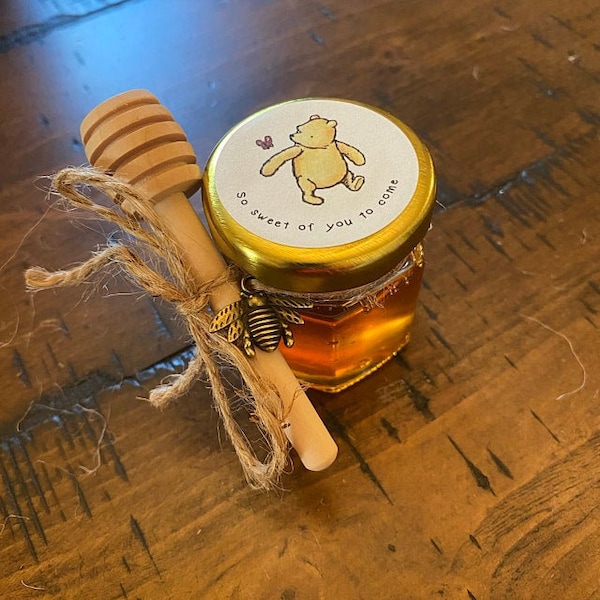 Winnie the Pooh Baby Shower Stickers: Honey Favors, So Sweet Of You To Come