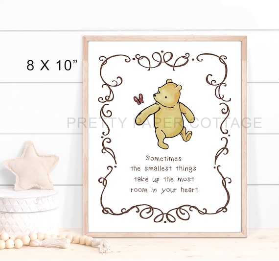 Winnie the Pooh Baby Shower & Nursery 8x10 Print Sometimes Etsy