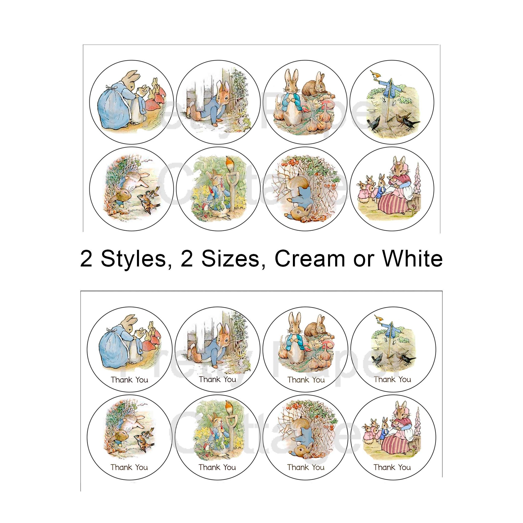 Peter Rabbit Stickers: Party Favors, 2 Sizes - Etsy