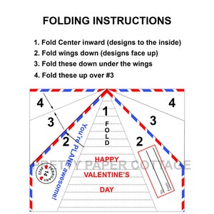 Paper Airplane Valentine, You're PLANE Awesome, Happy Valentine's Day ...