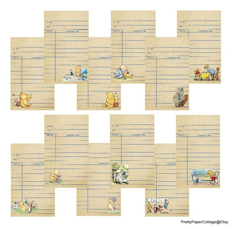 PRINTABLE, Library Playing cards, Winnie the Pooh, 12 Playing cards, Common Encouraged, PDF, Electronic Down load, Boy or girl Shower, Birthday, Measurement 2.75 x 4.75 inches photo relating to Printable Library Cards known as PRINTABLE, Library Playing cards, Winnie the Pooh, 12 Playing cards, Traditional Impressed, PDF, Electronic Down load, Boy or girl Shower, Birthday, Measurement 2.75 x 4.75 inches