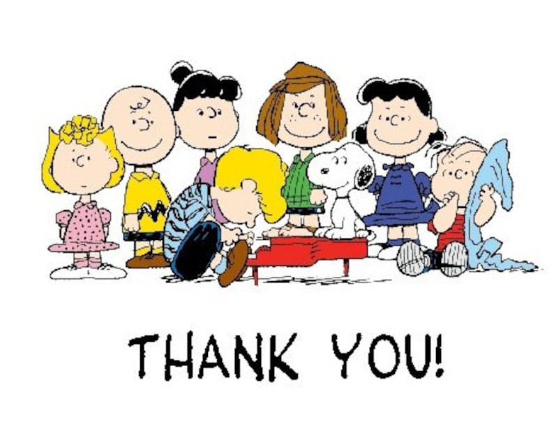 Peanuts Gang Cards Thank You Cards Baby Shower Birthday Etsy