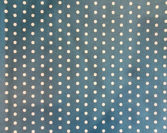 Beschichtete Tischdecke Dots Petrol