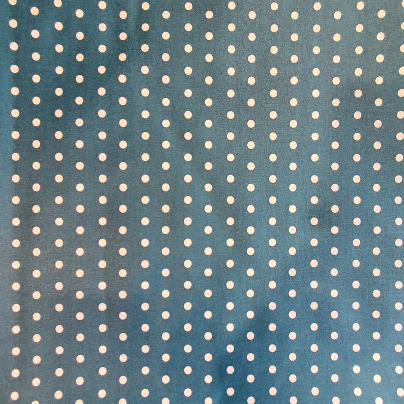 Coated Tablecloth Dots Petrol 画像 1