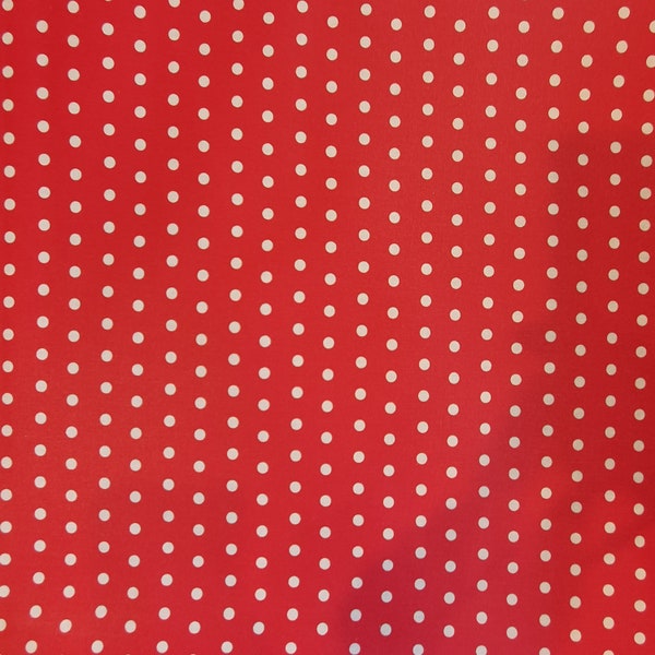 Nappe Enduite Pois Rouge