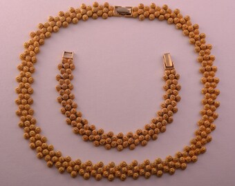 Gold Tone Gilt Vintage Avon Set (920y11)