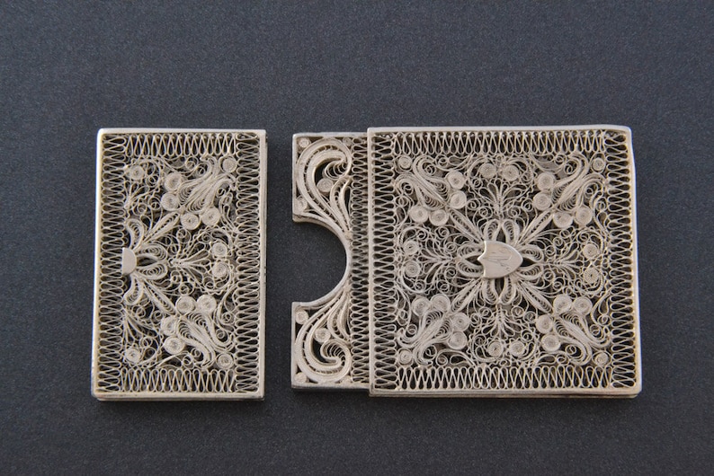 Silver Vintage Calling Card Case 941c Etsy