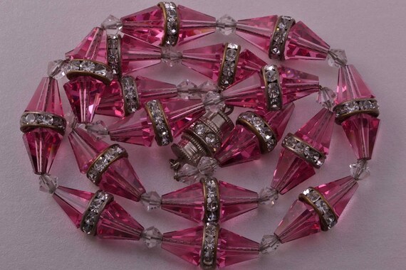 Crystal 1930's Necklace (908y18)
