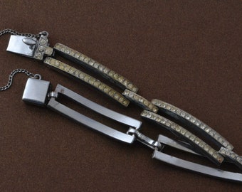 1950's Bracelet With Channel Set Diamanté (953q70)