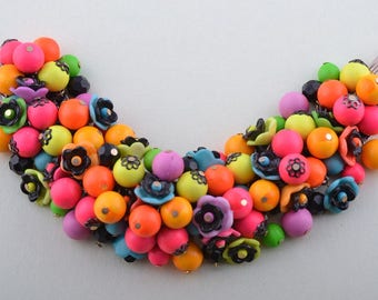 Vintage Tropical-Coloured Bracelet (908y12)