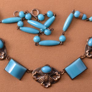 Glass Art Deco Czechoslovakian Necklace (770q)