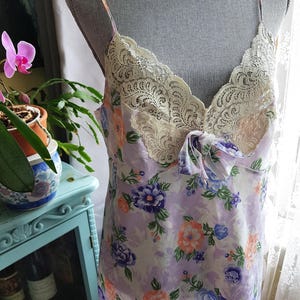 FLIRTY Silky Satin Nightie or Mini Slip Dress,80s-90s, Very Pretty Style Dress, Bust 38,Beautiful Lingerie, Vintage Clothing