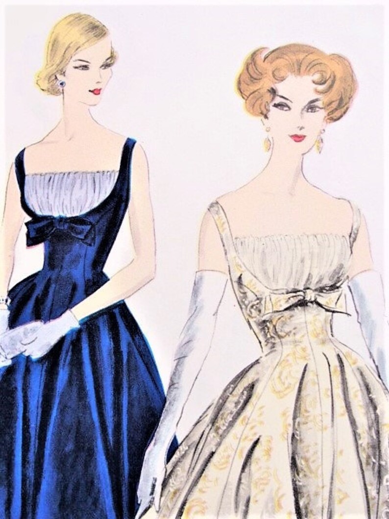 50s evening gown