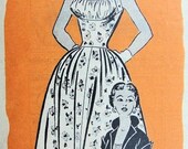 50er Jahre PIN-UP Zwerchfell Kleid Jacke Muster Marian Martin 9227 Rockabilly Regal Büste Neckholder Abendkleid Büste 32 Schnittmuster