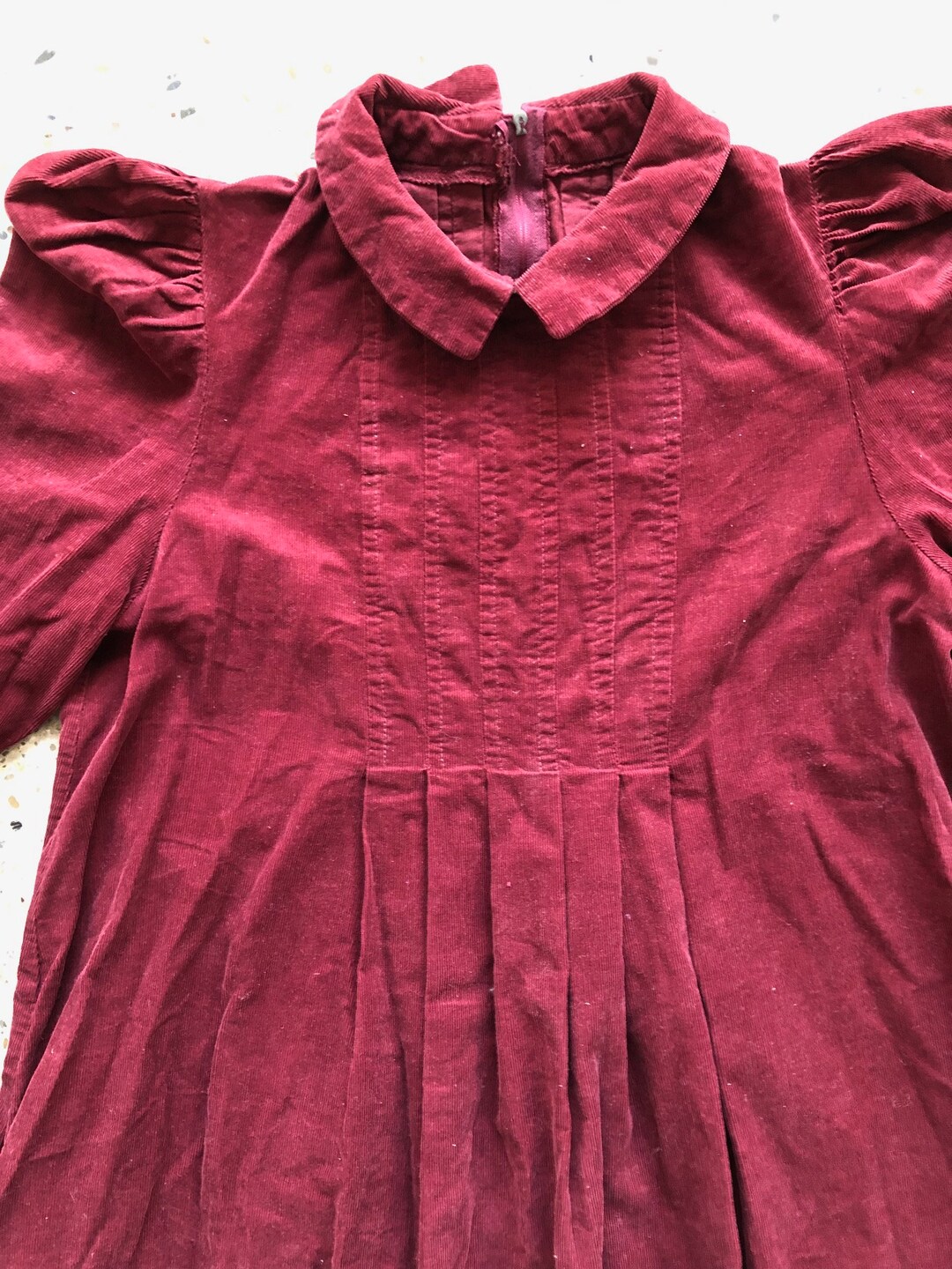 Laura Ashley Puff Sleeve Corduroy Dress Etsy