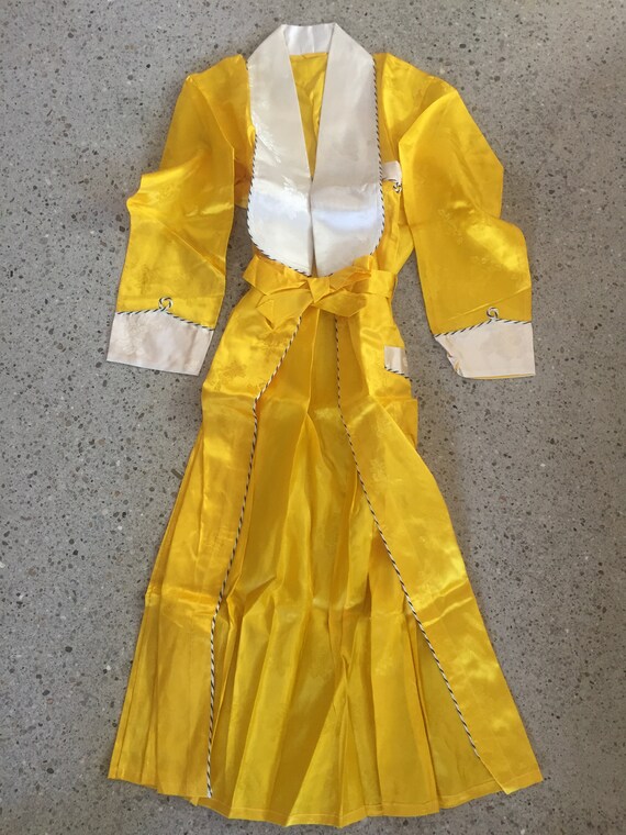 Yellow China Doll 4-piece Pyjama Suit