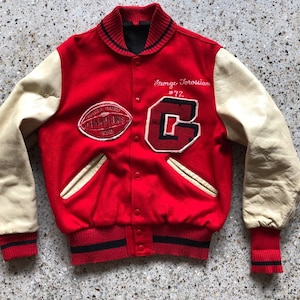 Vintage Letterman Varsity Football Jacket