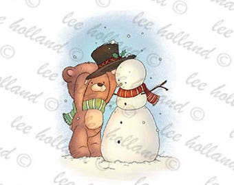 Bear And Snowman
