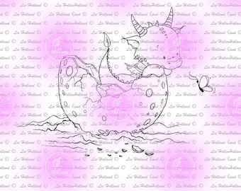 Baby Dragon 3, Card Making, Digi, Digital Stamp, Stamp