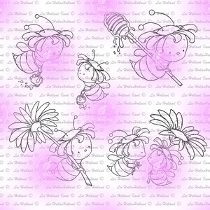 Bienensammlung, Digital Stamp, Kartenherstellung, Digi