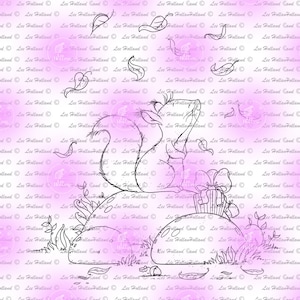 Écureuil d’automne, fabrication de cartes, digi, coloriage