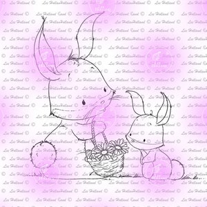 Easter rabbit and bunny, Card making, digital stamp, digi, crafting, bunny, rabbit,