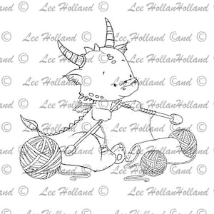 Drache Stricken, Digital Stempel Kartenherstellung, Digi, Stempel