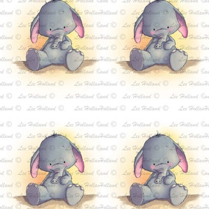Elephant Printable, Cute, Printable, Elephant Art Printable, Card ...