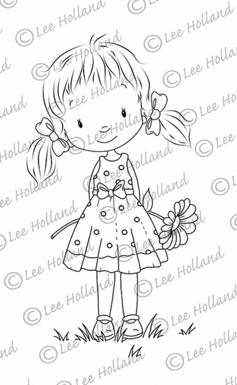 Girl with flower